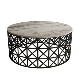 Hanah Home Mesa de Centro Selin - White Marble